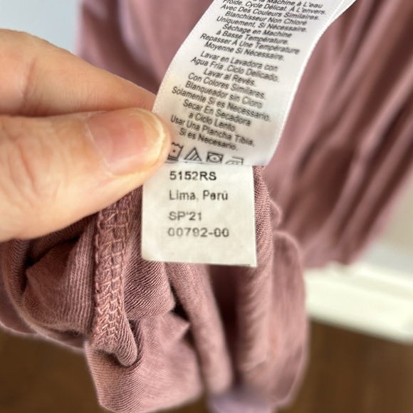 Nation Geri V-Neck Peasant Puff Sleeve Dress- Santa Fe - Picture 13 of 15